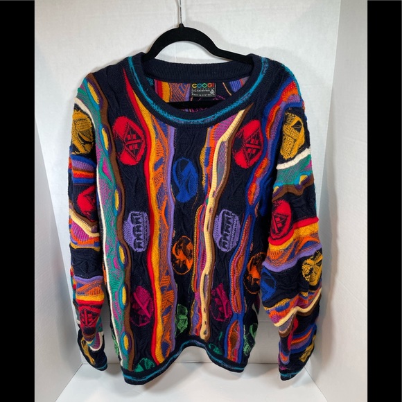 COOGI Other - Vintage 3D Knit Coogi Sweater 100% Pure Wool Made in Australia Crewneck READ